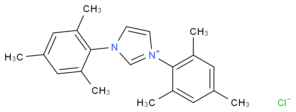 1,3-双(2,4,6-三甲基苯基)氯化咪唑_分子结构_CAS_141556-45-8)