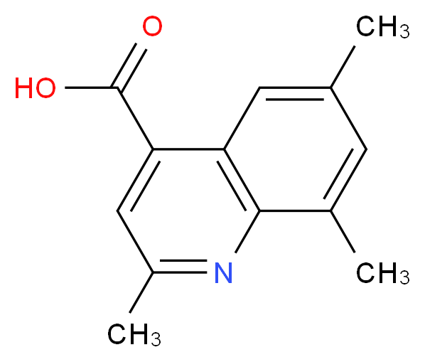 2,6,8-Trimethyl-quinoline-4-carboxylic acid_分子结构_CAS_)