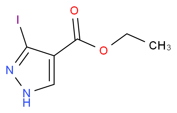 Ethyl 3-iodo-1H-pyrazole-4-carboxylate_分子结构_CAS_827316-43-8)