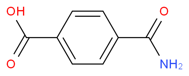 4-carbamoylbenzoic acid_分子结构_CAS_6051-43-0