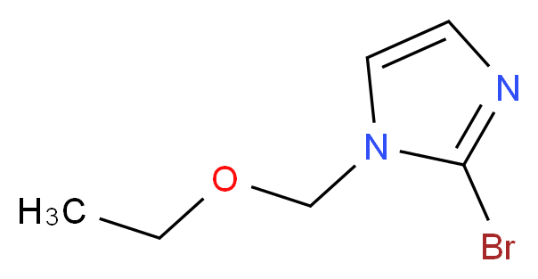 2-溴-1-乙氧基甲基咪唑_分子结构_CAS_850429-54-8)