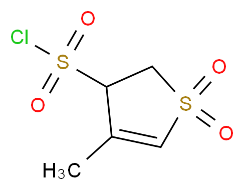 4-methyl-2,3-dihydro-3-thiophenesulfonyl chloride 1,1-dioxide_分子结构_CAS_112161-65-6)