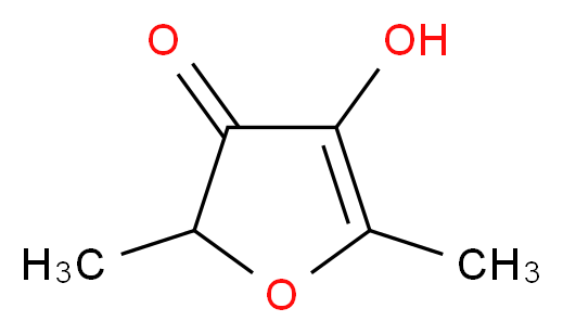 4-羟基-2,5-二甲基-3(2H)-呋喃酮 溶液_分子结构_CAS_3658-77-3)