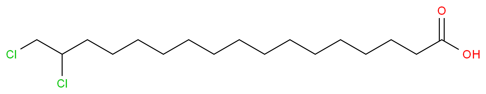 16,17-dichloroheptadecanoic acid_分子结构_CAS_116409-75-7