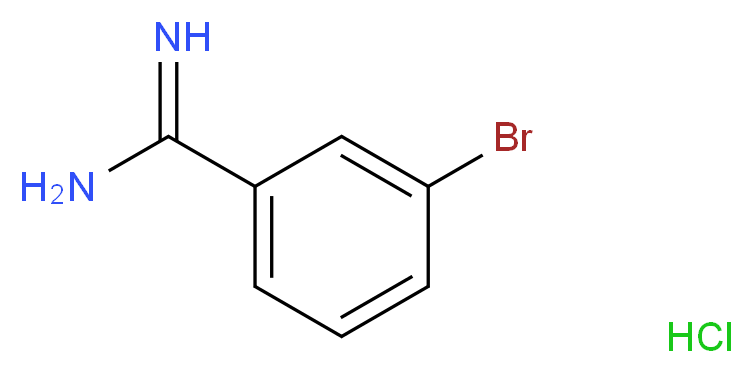 3-Bromobenzamidine hydrochloride_分子结构_CAS_16796-52-4)