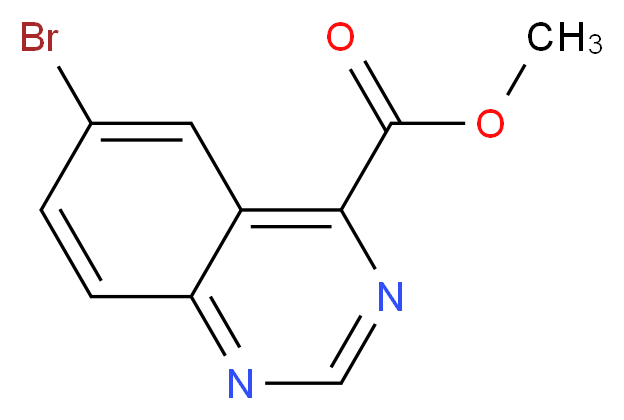 Methyl 6-bromoquinazoline-4-carboxylate_分子结构_CAS_474710-78-6)