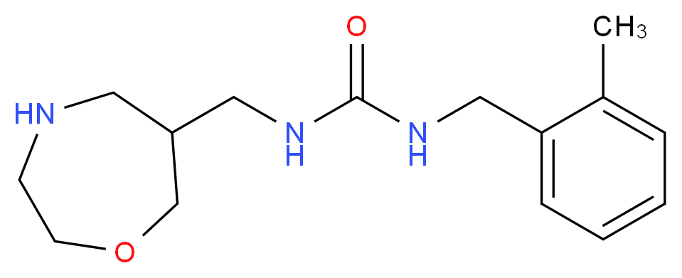 N-(2-methylbenzyl)-N'-(1,4-oxazepan-6-ylmethyl)urea_分子结构_CAS_)