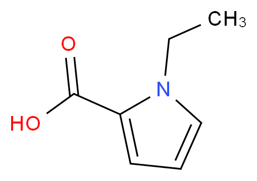 1-ethyl-1H-pyrrole-2-carboxylic acid_分子结构_CAS_4778-76-1