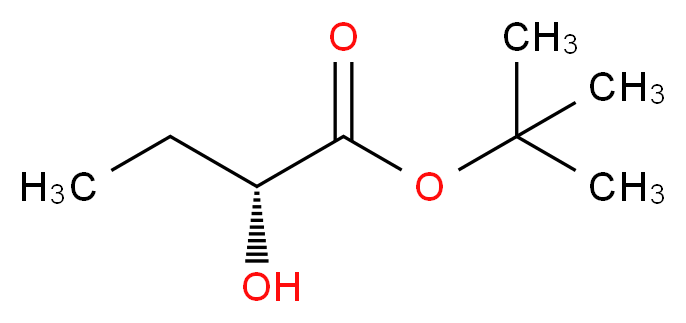 (R)-2-羟基丁酸叔丁酯_分子结构_CAS_206996-51-2)