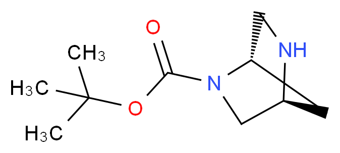 (1S,4S)-2-BOC-2,5-DIAZABICYCLO[2.2.1]HEPTANE_分子结构_CAS_113451-59-5)