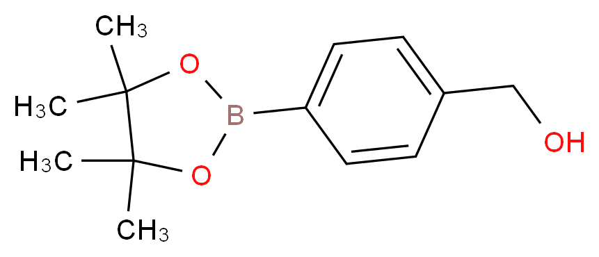 4-(羟甲基)苯硼酸频哪醇酯_分子结构_CAS_302348-51-2)