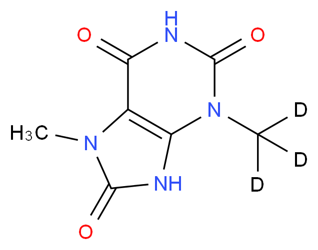 7-Methyl-3-methyluric Acid-d3_分子结构_CAS_383160-11-0)