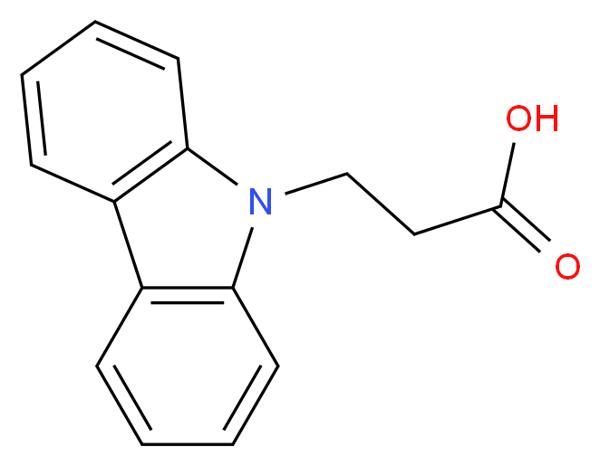 9-Carbazolepropionic acid_分子结构_CAS_6622-54-4)