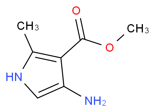 METHYL 4-AMINO-2-METHYL-1H-PYRROLE-3-CARBOXYLATE_分子结构_CAS_116539-04-9)