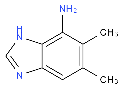 5,6-dimethyl-1H-benzimidazol-7-amine_分子结构_CAS_21472-09-3)