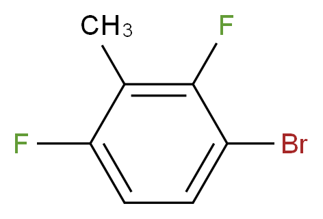 1-bromo-2,4-difluoro-3-methylbenzene_分子结构_CAS_221220-97-9