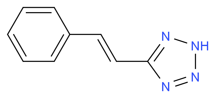 5-[(E)-2-phenylethenyl]-2H-1,2,3,4-tetrazole_分子结构_CAS_220429-71-0