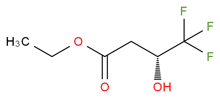 (R)-(+)-4,4,4-三氟-3-羟基丁酸乙酯_分子结构_CAS_85571-85-3)