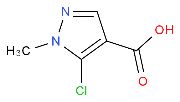 5-chloro-1-methyl-1H-pyrazole-4-carboxylic acid_分子结构_CAS_54367-66-7