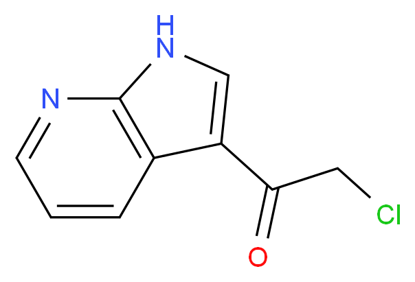 2-chloro-1-{1H-pyrrolo[2,3-b]pyridin-3-yl}ethan-1-one_分子结构_CAS_83393-47-9