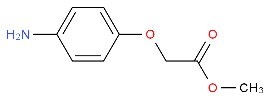 methyl (4-aminophenoxy)acetate_分子结构_CAS_)