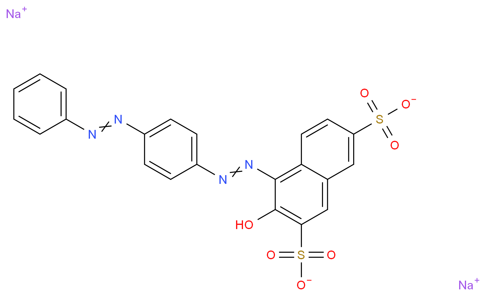 Ponceau SS_分子结构_CAS_6226-78-4)