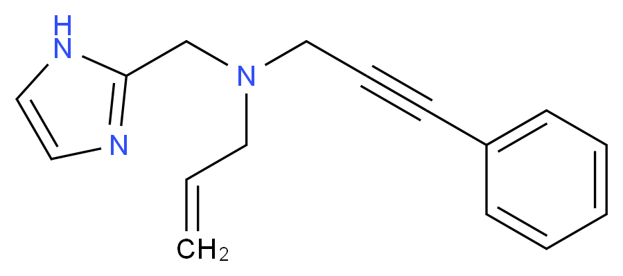 N-(1H-imidazol-2-ylmethyl)-N-(3-phenylprop-2-yn-1-yl)prop-2-en-1-amine_分子结构_CAS_)