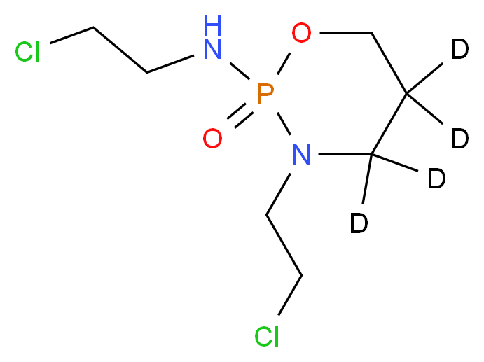 3-(2-chloroethyl)-2-[(2-chloroethyl)amino](4,4,5,5-<sup>2</sup>H<sub>4</sub>)-1,3,2λ<sup>5</sup>-oxazaphosphinan-2-one_分子结构_CAS_1189701-13-0