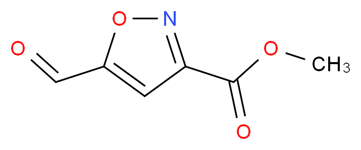 methyl 5-formylisoxazole-3-carboxylate_分子结构_CAS_22667-21-6)