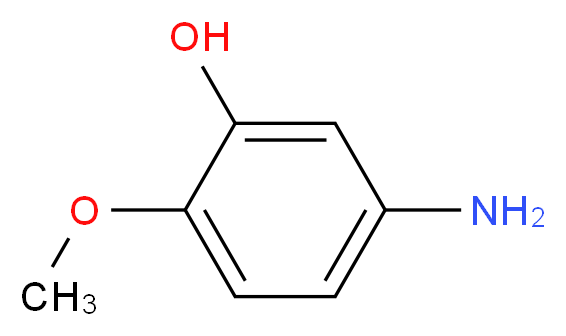 5-氨基-2-甲氧基苯酚_分子结构_CAS_1687-53-2)