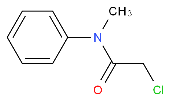 2-Chloro-N-methyl-N-phenylacetamide_分子结构_CAS_2620-05-5)