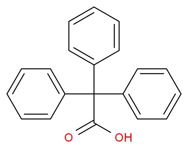 triphenylacetic acid_分子结构_CAS_595-91-5
