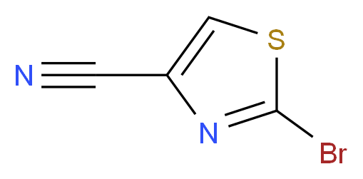 2-BroMothiazole-4-carbonitrile_分子结构_CAS_848501-90-6)