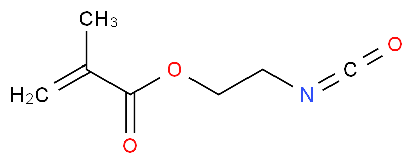 甲基丙烯酸异氰基乙酯_分子结构_CAS_30674-80-7)