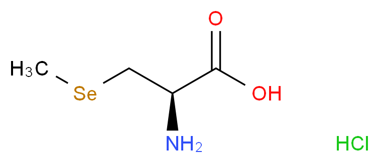 (2R)-2-amino-3-(methylselanyl)propanoic acid hydrochloride_分子结构_CAS_863394-07-4