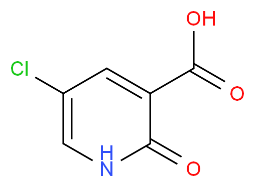 5-chloro-2-oxo-1,2-dihydropyridine-3-carboxylic acid_分子结构_CAS_38076-80-1