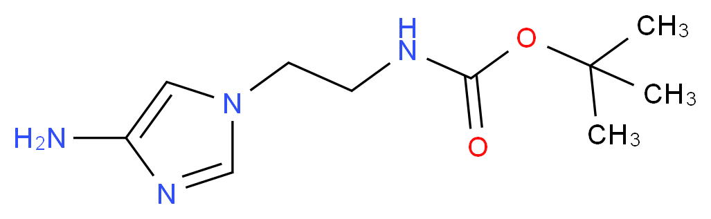 tert-butyl 2-(4-amino-1H-imidazol-1-yl)ethylcarbamate_分子结构_CAS_875798-38-2)