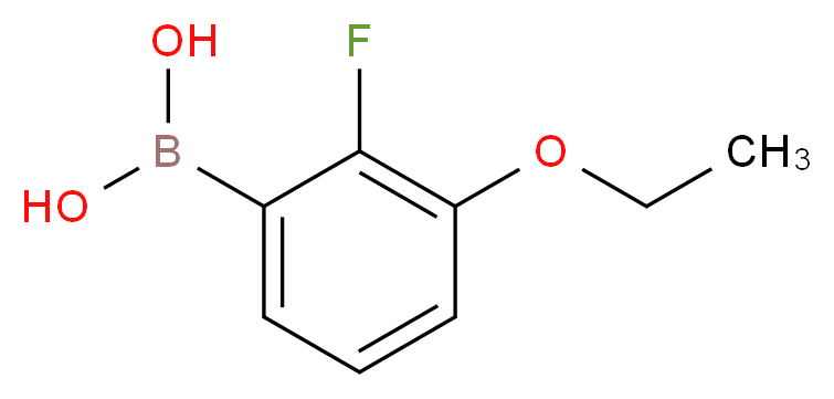 3-ETHOXY-2-FLUOROPHENYLBORONIC ACID_分子结构_CAS_855230-61-4)