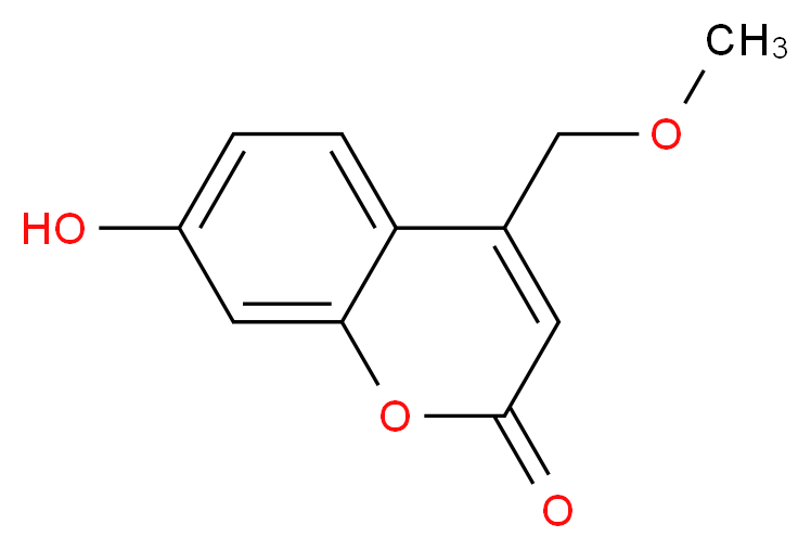 7-Hydroxy-4-(methoxymethyl)coumarin_分子结构_CAS_)