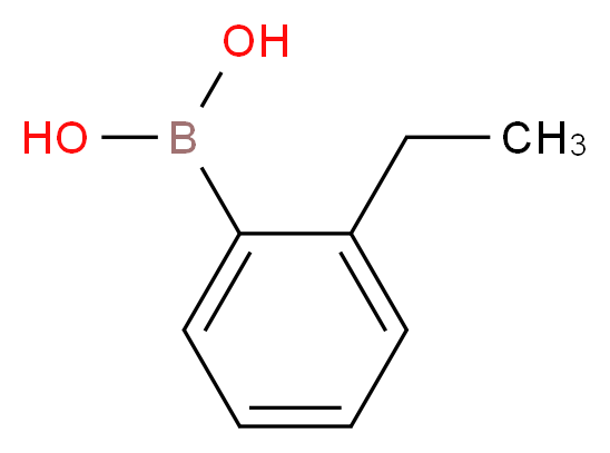 2-Ethylbenzeneboronic acid_分子结构_CAS_90002-36-1)