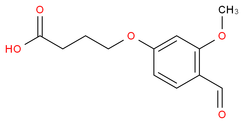 4-(4-Formyl-3-methoxy-phenoxy)-butyric acid_分子结构_CAS_309964-23-6)