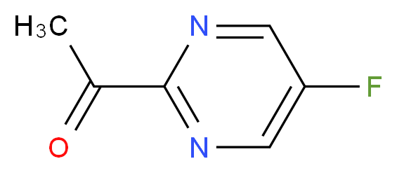1-(5-fluoropyrimidin-2-yl)ethan-1-one_分子结构_CAS_905587-44-2