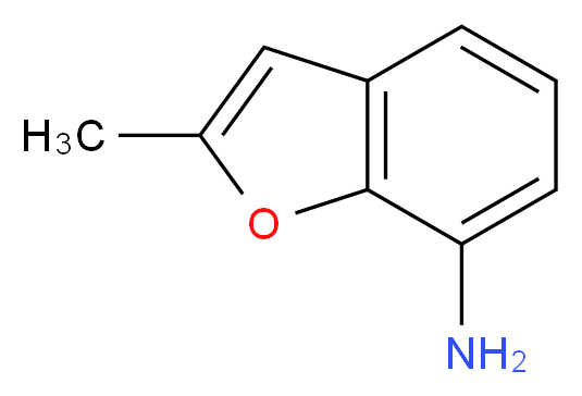 (2-methyl-1-benzofuran-7-yl)amine_分子结构_CAS_26325-21-3)