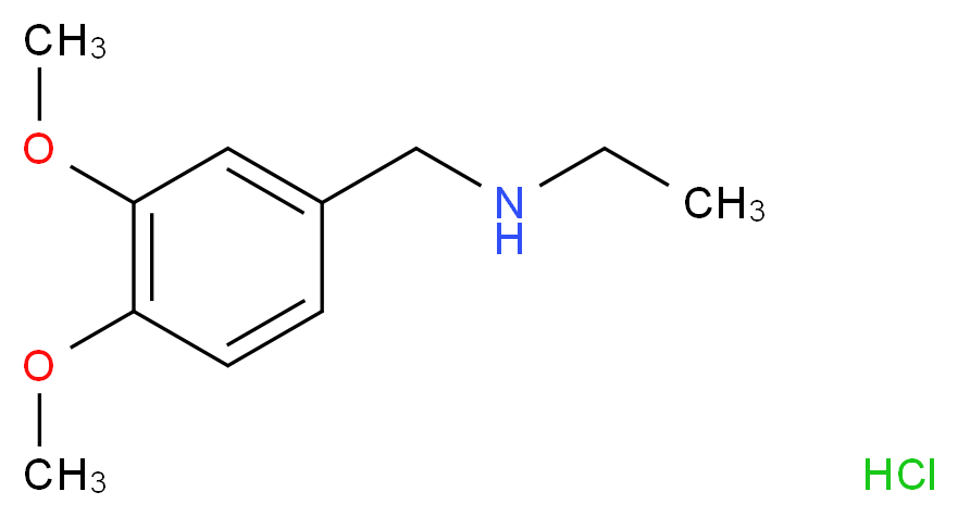 N-(3,4-dimethoxybenzyl)-N-ethylamine hydrochloride_分子结构_CAS_40171-95-7)