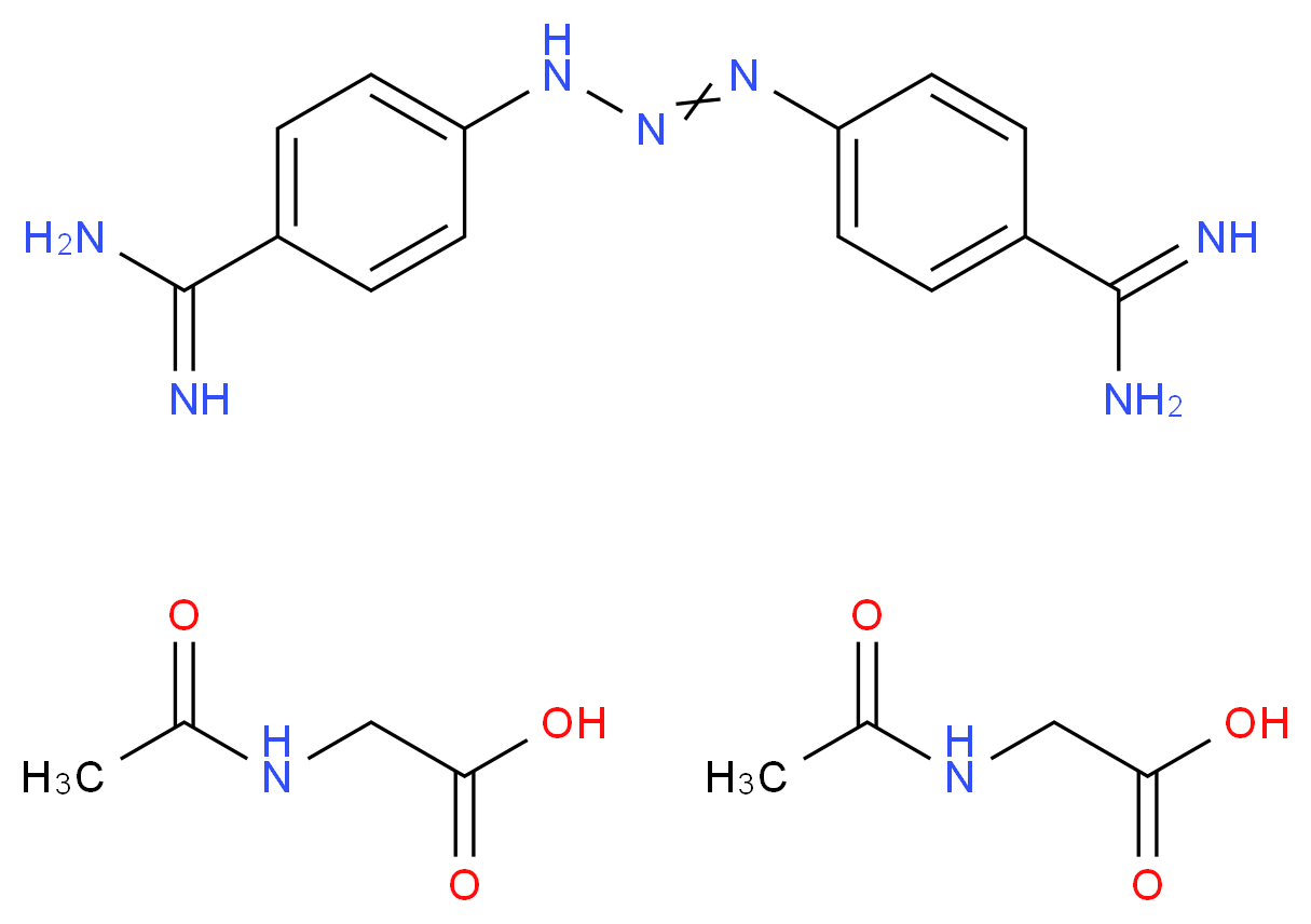 二乙酰胺三氮脒_分子结构_CAS_908-54-3)