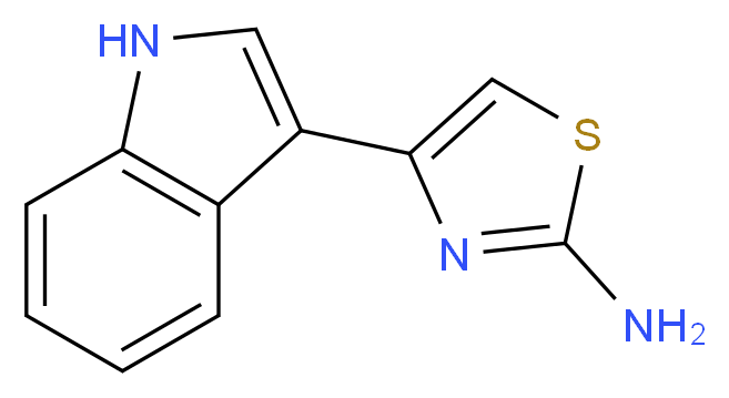 4-(1H-indol-3-yl)thiazol-2-amine_分子结构_CAS_)