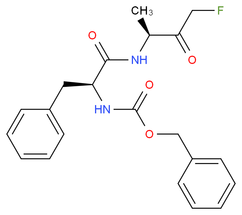 benzyl N-[(1S)-1-{[(2S)-4-fluoro-3-oxobutan-2-yl]carbamoyl}-2-phenylethyl]carbamate_分子结构_CAS_96922-64-4