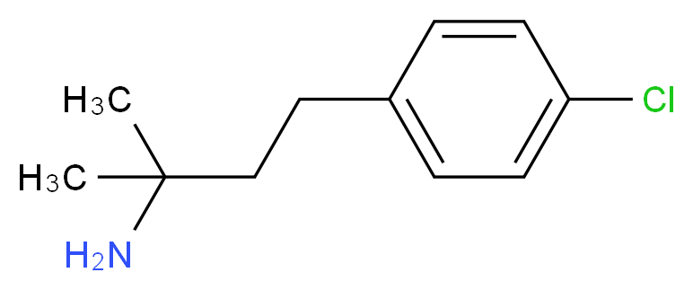 4-(4-chlorophenyl)-2-methylbutan-2-amine_分子结构_CAS_91552-53-3
