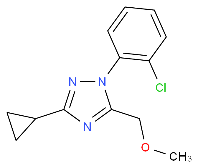 1-(2-chlorophenyl)-3-cyclopropyl-5-(methoxymethyl)-1H-1,2,4-triazole_分子结构_CAS_)