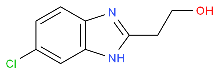 2-(6-chloro-1H-benzimidazol-2-yl)ethanol_分子结构_CAS_20033-00-5)